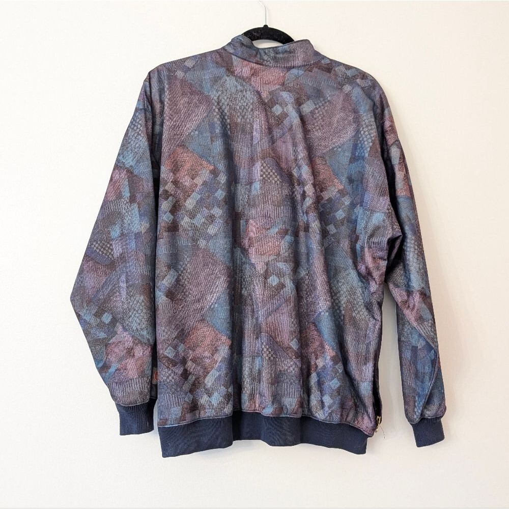 Etonic Wind Stopper geometric Vintage windbreaker size M - Picture 5 of 6